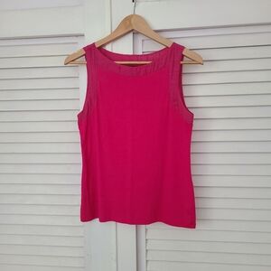 Ann Taylor Hot Pink Sleeveless Tank Top